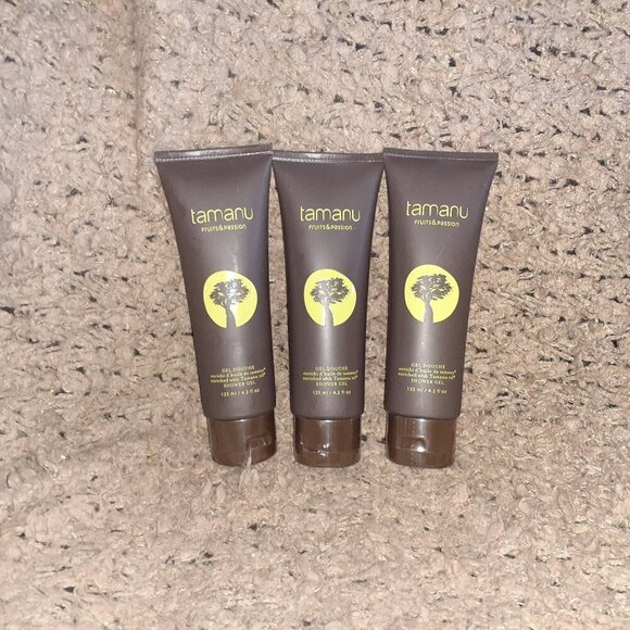 FRUITS & PASSION TAMANU-Shower Gel ENRICHED w/TAMANU OIL-4.2 oz X 3-NEW/SEALED - Picture 1 of 3